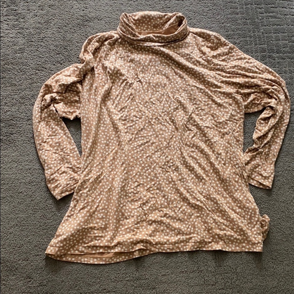 Lands End Long-sleeve Polka Dot Shirt